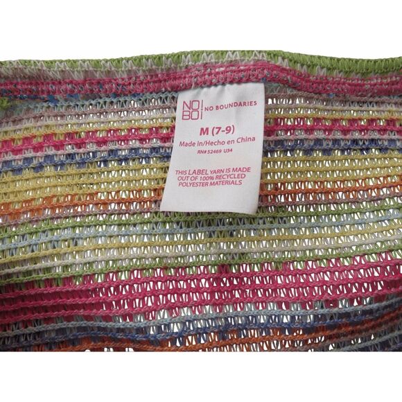 No Boundries NOBO Crochet Bralette Crop Tank Top Sz M 7/9 Juniors - Picture 5 of 5